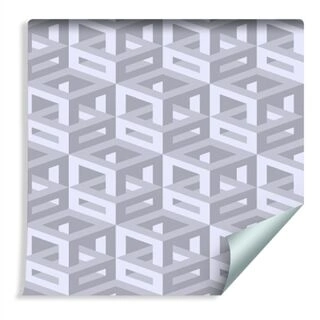 Wallpaper Isometric Pattern 3D Non-Woven 53x1000