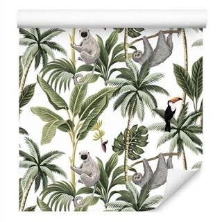 Wallpaper Animals, Birds And Trees Non-Woven 53x1000
