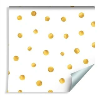 Wallpaper Yellow Dots Non-Woven 53x1000