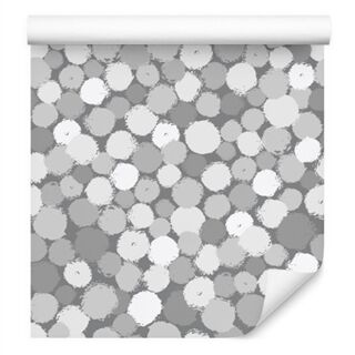 Wallpaper Gray Dots Non-Woven 53x1000