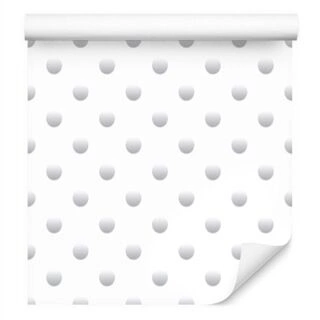 Wallpaper Gray Dots For Background Non-Woven 53x1000