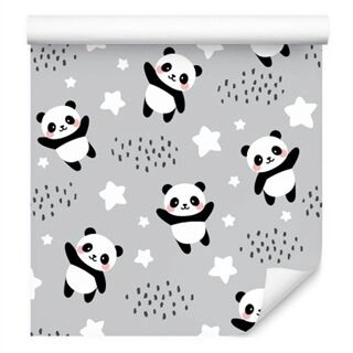 Wallpaper Pandas Among Stars Non-Woven 53x1000