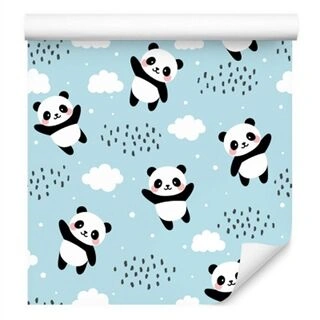 Wallpaper Pandas Against The Sky Non-Woven 53x1000