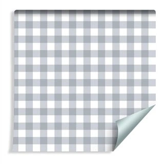 Wallpaper Light Delicate Gray Check Pattern Non-Woven 53x1000