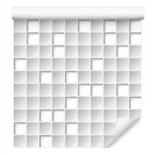 Wallpaper Geometric Shapes, Squares 3D Effect Non-Woven 53x1000