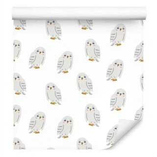 Wallpaper Delicate Owls Non-Woven 53x1000