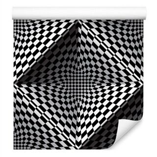 Wallpaper Geometric 3D Depth Squares For Living Room Non-Woven 53x1000