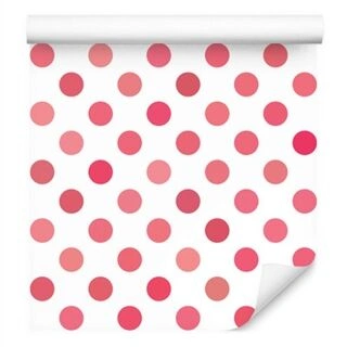 Wallpaper Symmetrical Pink Polka Dots Non-Woven 53x1000