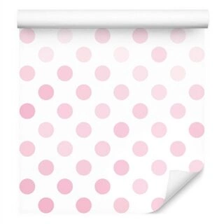 Wallpaper Pink Circles Non-Woven 53x1000