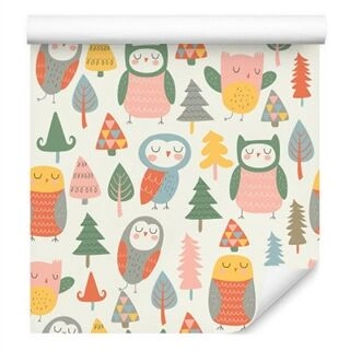 Wallpaper For Children - Sleeping Owls Non-Woven 53x1000