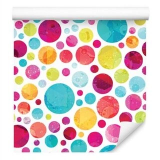 Wallpaper Stylish Colorful Dots Non-Woven 53x1000