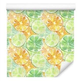 Wallpaper Oranges Limes With Fruits Non-Woven 53x1000