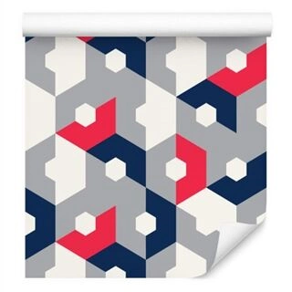 Wallpaper Geometric - Abstract Hexagons Non-Woven 53x1000