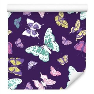 Wallpaper Colorful Nature Butterflies For A Baby&amp;#039;s Room Non-Woven 53x1000