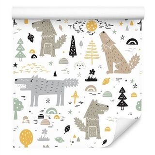 Wallpaper Animals In The Forest Non-Woven 53x1000
