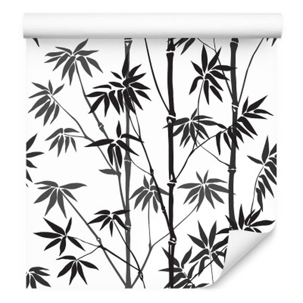 Wallpaper Black And White Bamboo Forest Non-Woven 53x1000 | TR-3698-VER-53  | Se mere her