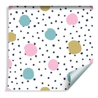 Wallpaper Colorful Painted Dots Non-Woven 53x1000