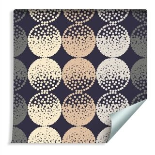 Wallpaper Brown And Beige Polka Dots Non-Woven 53x1000