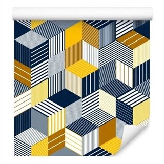 Wallpaper Colourful Spatial Illusion Non-Woven 53x1000