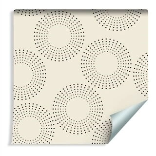 Wallpaper Geometric - Dotted Circles Non-Woven 53x1000