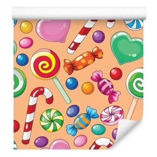 Wallpaper Colorful Sweets Non-Woven 53x1000