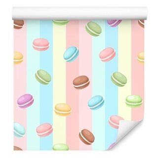 Wallpaper Cookies In Pastel Colors Non-Woven 53x1000