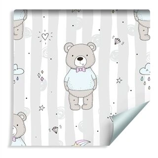 Wallpaper Funny Little Bears Non-Woven 53x1000