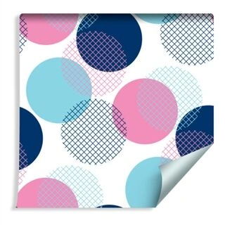 Wallpaper Modern Colorful Polka Dots Non-Woven 53x1000