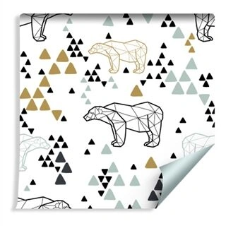 Wallpaper Geometric Bears Non-Woven 53x1000