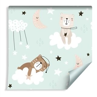 Wallpaper For Children - Sleeping Bears Non-Woven 53x1000