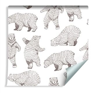 Wallpaper For Children - Funny Bears Non-Woven 53x1000