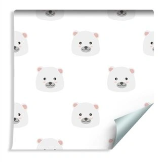 Wallpaper Cute Polar Bears Non-Woven 53x1000