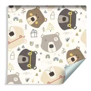 Wallpaper For Children - Happy Bears Non-Woven 53x1000