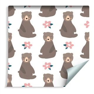 Wallpaper For Children - Lovely Teddy Bears Non-Woven 53x1000