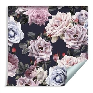 Wallpaper Beautiful Colorful Roses In Vintage Style Non-Woven 53x1000