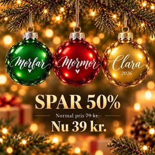 JULEKUGLER MED NAVN