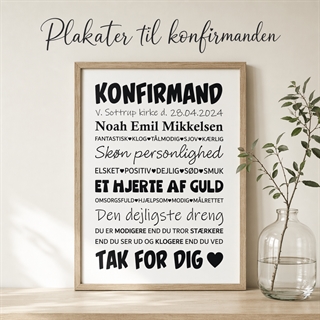 Konfirmation plakat