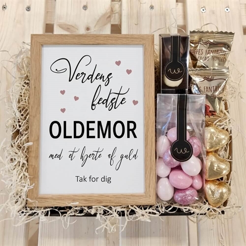 Verdens bedste oldemor gavekurv