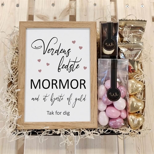 Verdens bedste mormor gavekurv
