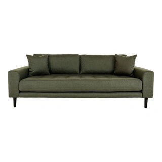 Lido 3 Personers Sofa - Sofa i olivengrøn med to puder HN1020