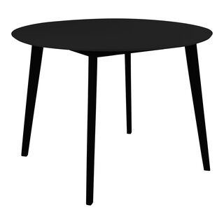 Vojens Spisebord - Spisebord, sort Ø105x75 cm