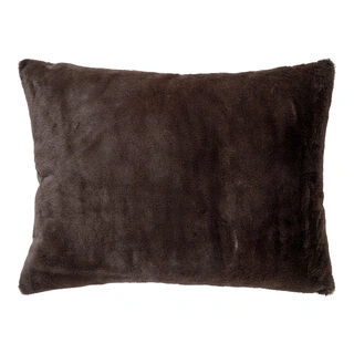 Evora Pude - Pude, mørkegrå kunstigt pels, 45x60 cm