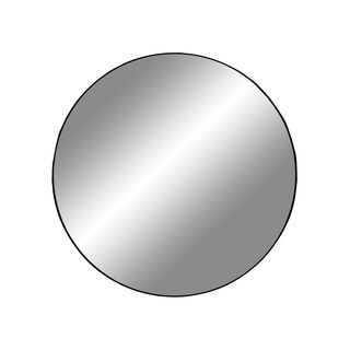 Jersey Spejl med ramme i sort Ø60 cm