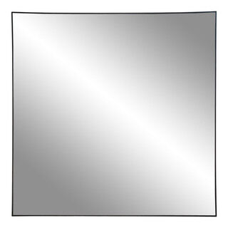 Jersey Spejl med ramme i sort look 60x60 cm