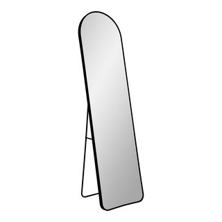 Madrid Spejl med ramme i sort 40x150 cm