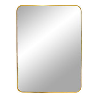 Madrid Spejl med ramme i messing look 50x70 cm