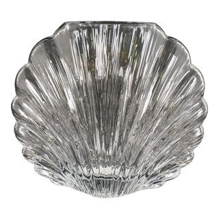 Vase - Vase i mundblæst glas, klar, 20x9,5x17 cm