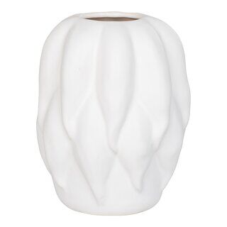 Vase - Vase, keramik, beige, 19,5x19,5x26 cm