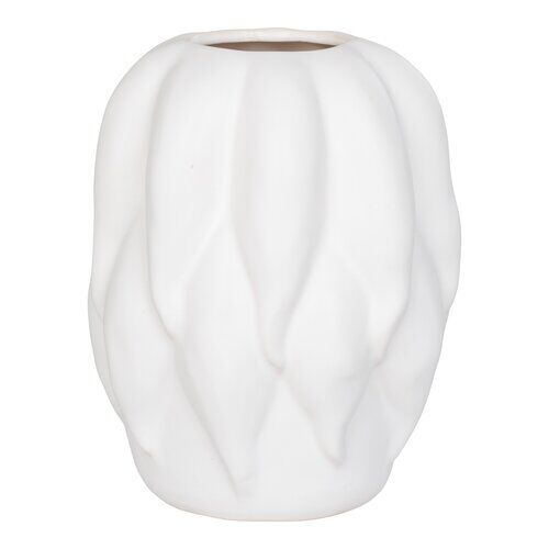 Vase - Vase, keramik, beige, 19,5x19,5x26 cm