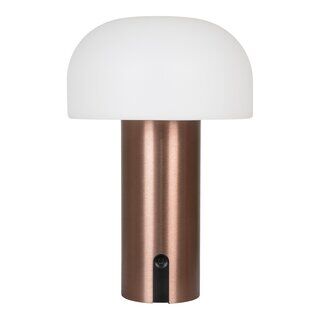 Soham LED Lampe - Lampe,  hvid/kobber, genopladelig